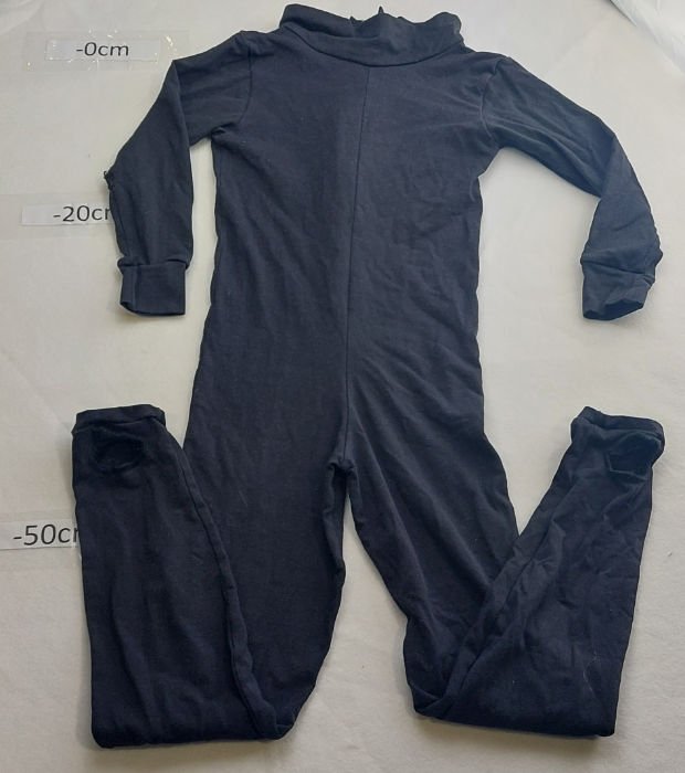 COTTON POLY BODYSUIT BLACK