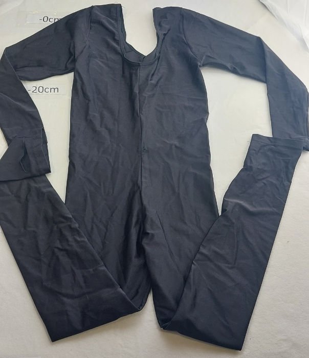 BLACK NYLON BODYSUIT