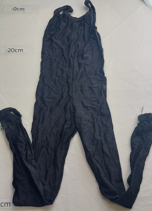 SLEEVELESS BLACK BODYSUIT NYLON