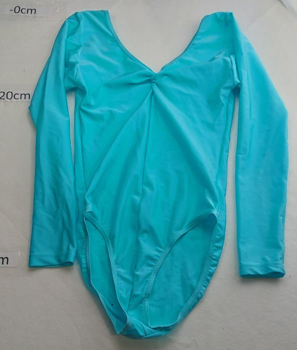BLUE LONG SLEEVE LEOTARD