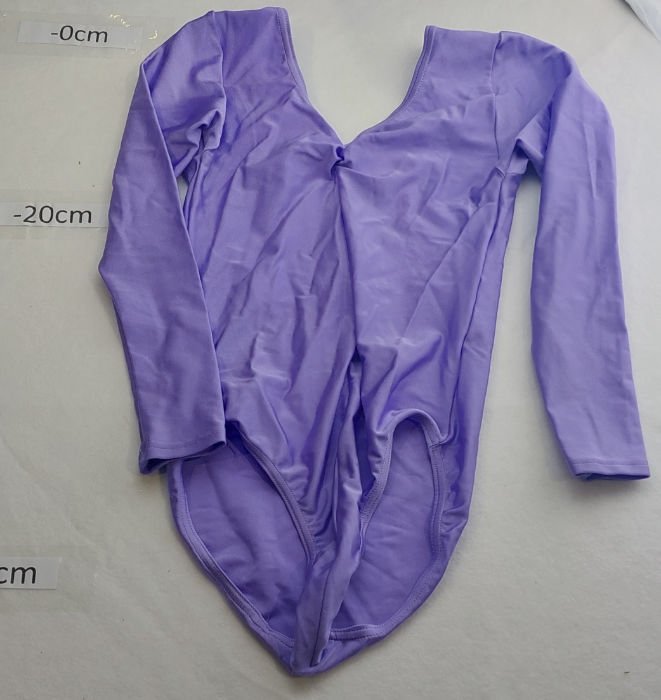 VIOLET LONG NYLON SLEEVE LEOTARD