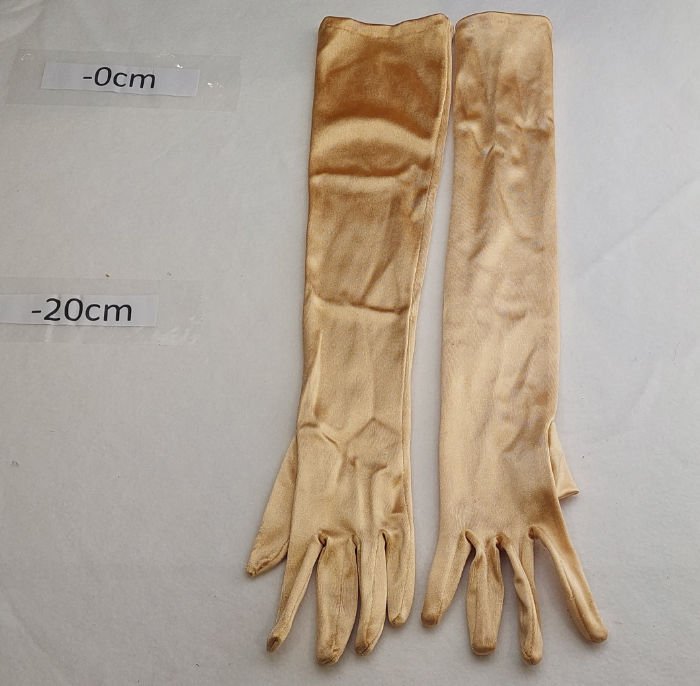 GOLD LONG SLEEVE GLOVES