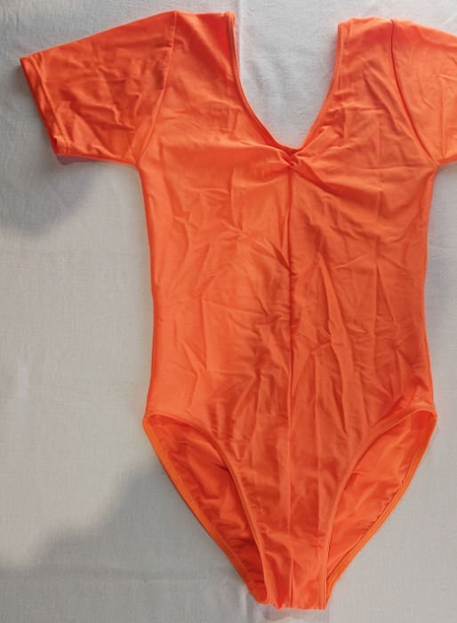ORANGE NYLON LEOTARD