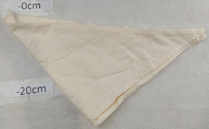 CREAM TRIANGLE SCARF
