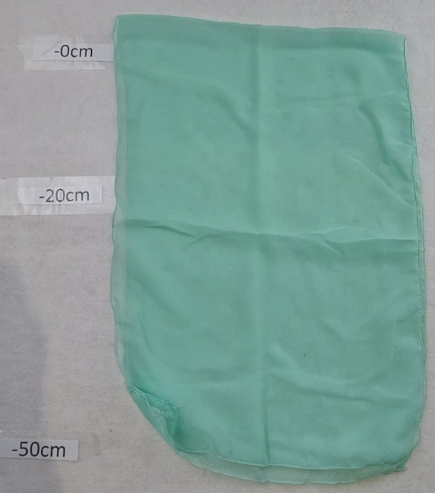 LIGHT GREEN CHIFFON SCARF
