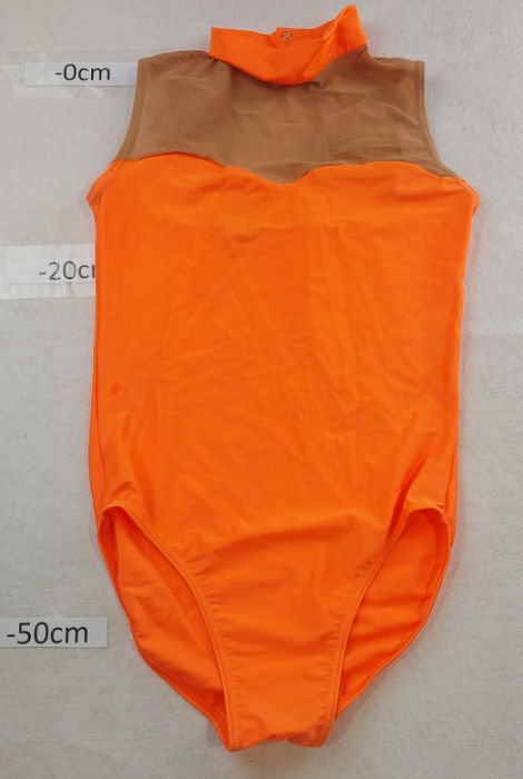 ORANGE NYLON LEOTARD 