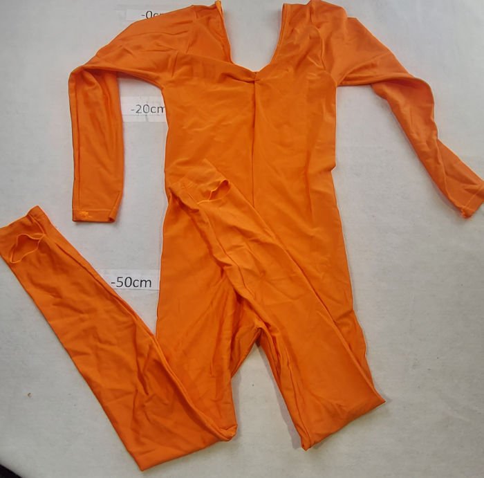 ORANGE LONGSLEEVE UNITARD