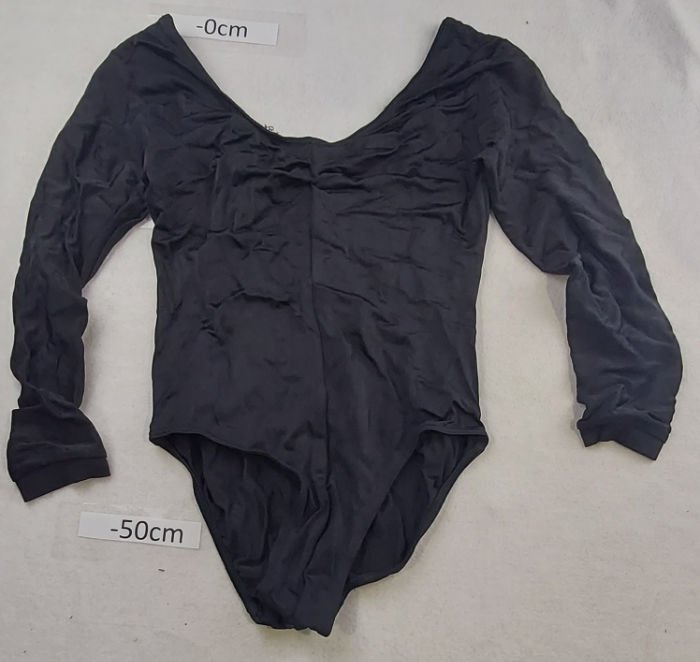 BLACK LEOTARD LONG SLEEVE