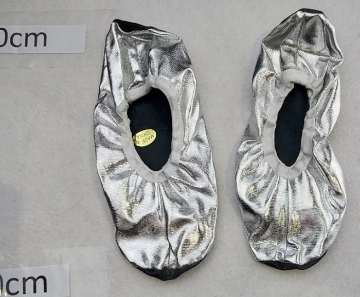 Silver Ballet Pumps