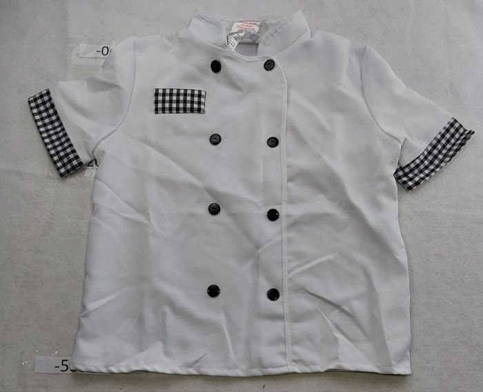 Chef tops white with Heston print on back