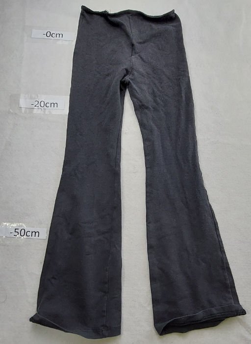 GREY COTTON FLARE LEGGINGS