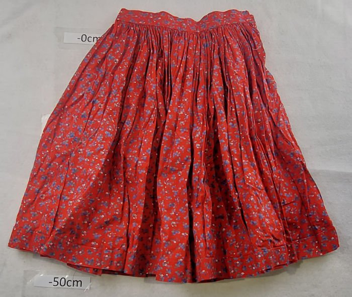 Floral Skirt Red
