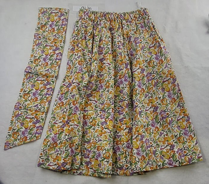 Floral Skirt with sash