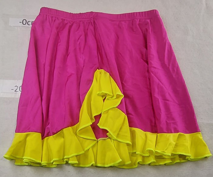 PINK AND YELLOW SKIRT