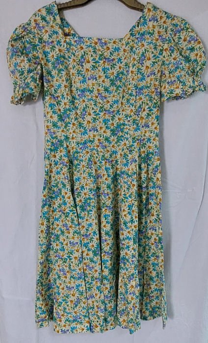 BLUE FLORAL DRESS   