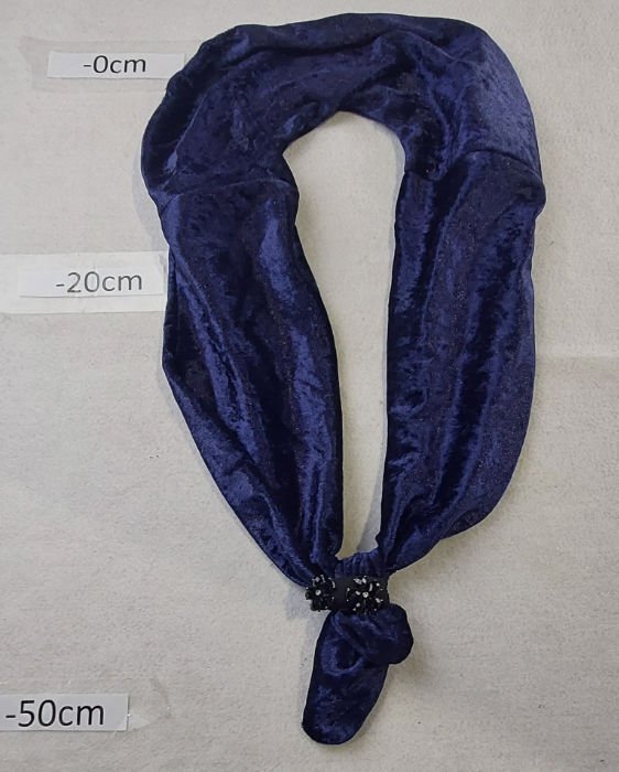 VINTAGE BLUE SCARF 
