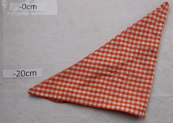 RED AND WHITE GINGHAM SCARF