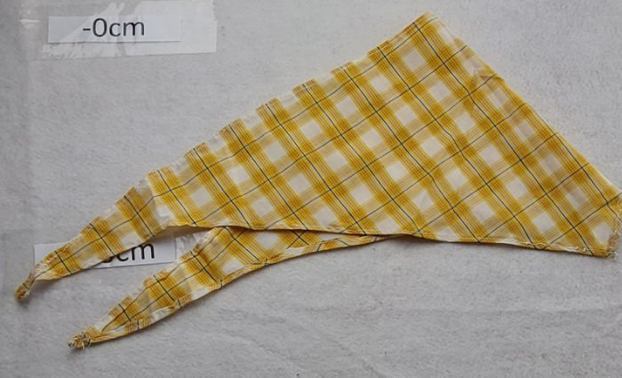 YELLOW GINGHAM SCARF