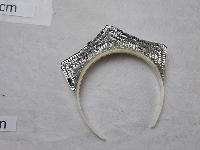 HEADBAND WITH SEQUIN TIARA