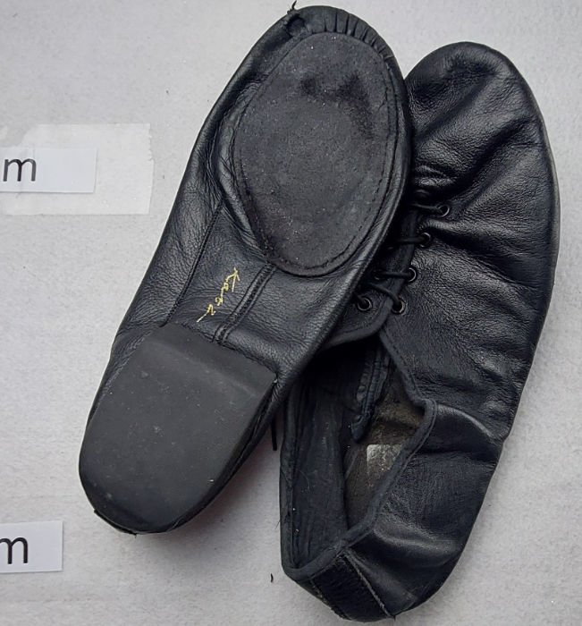  LEATHER DANCE SHOES BLACK