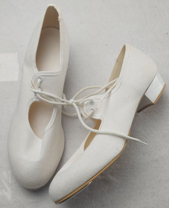 WHITE TAP SHOES