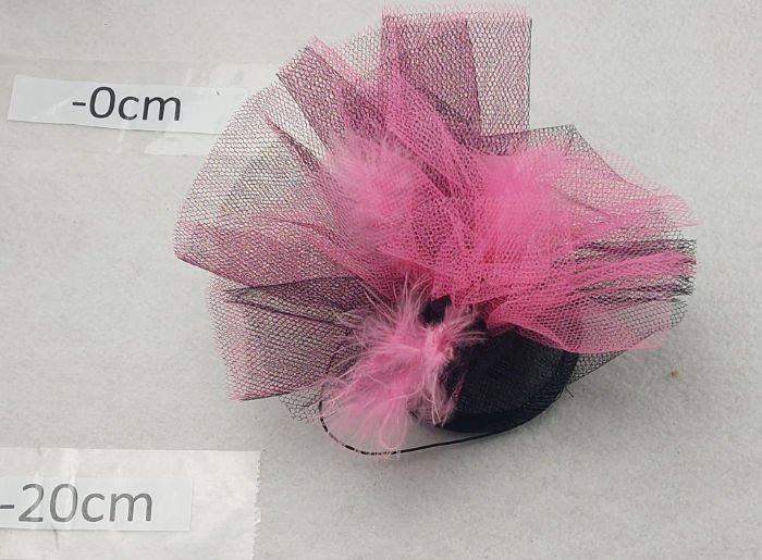 PINK AND BLACK HEADDRESS