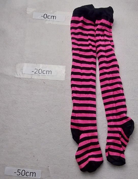 PINK AND BLACK STRIPE SOCKS