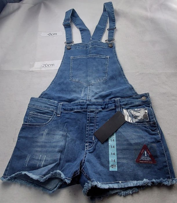 DENIUM DUNGAREE SHORTS