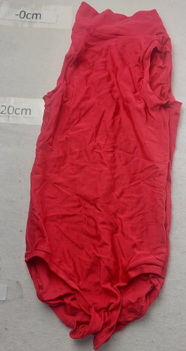 RED LEOTARD HIGH NECK